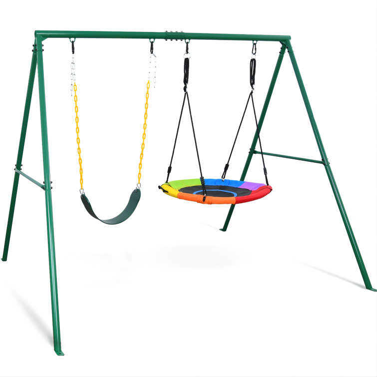 Metal swing deals sets home depot